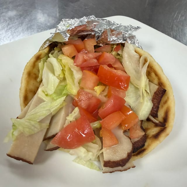 Turkey & Cheese Pita.