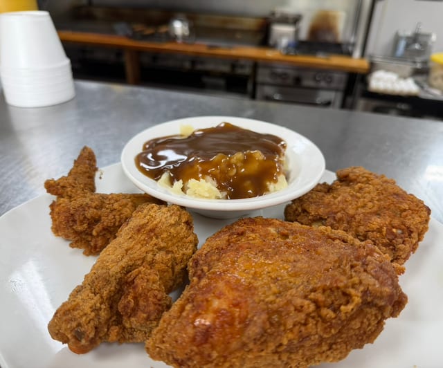 Fried Chicken Dinner.