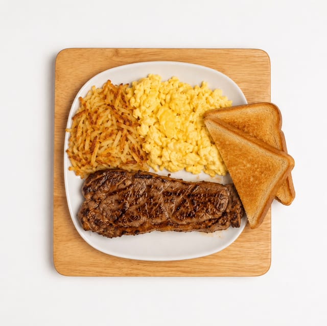 Steak & Eggs.