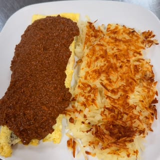 Mexican Chili & Cheese Omelette