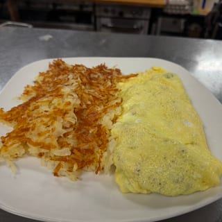 Broccoli & Cheddar Cheese Omelette