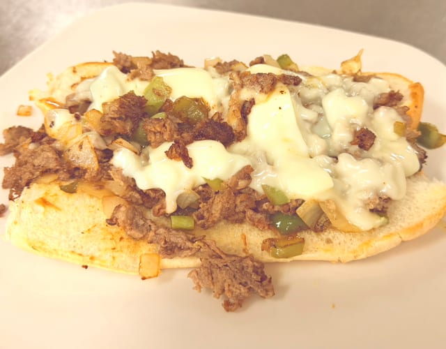 Philly Cheese Steak Sandwich.