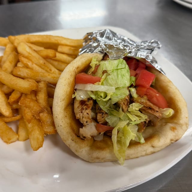 Chicken Gyro Sandwich.