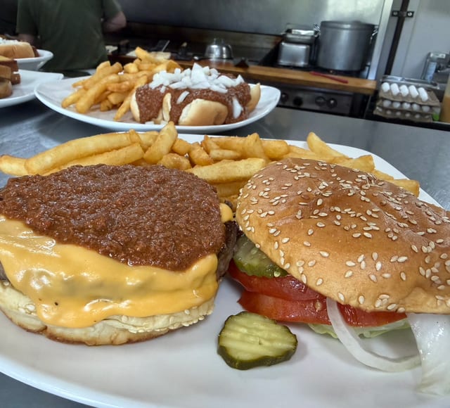 Chili Cheeseburger.